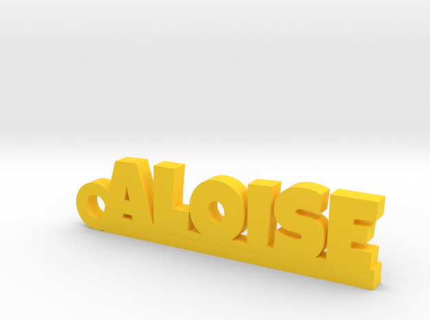 ALOISE_keychain_Lucky in Yellow Processed Versatile Plastic