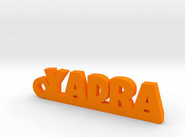 YADRA_keychain_Lucky in Orange Processed Versatile Plastic