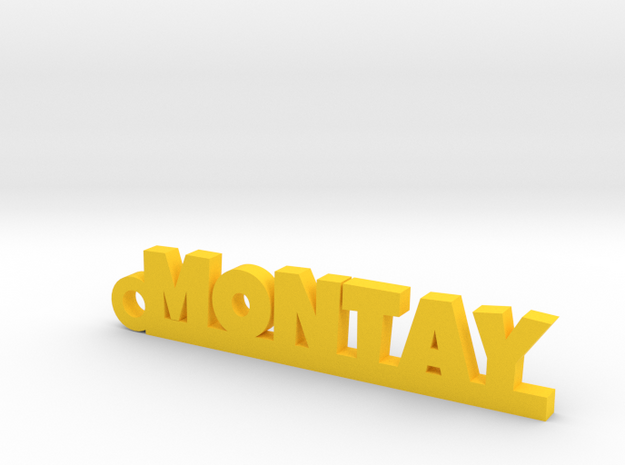 MONTAY_keychain_Lucky in Yellow Processed Versatile Plastic