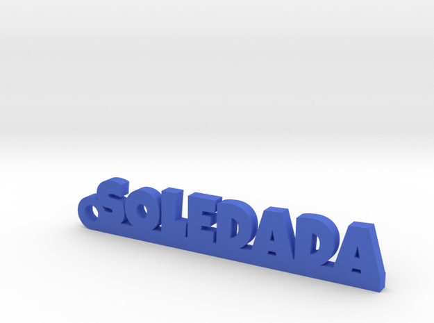 SOLEDADA_keychain_Lucky in Blue Processed Versatile Plastic