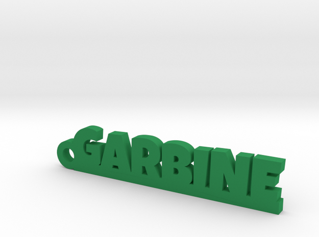 GARBINE_keychain_Lucky in Green Processed Versatile Plastic