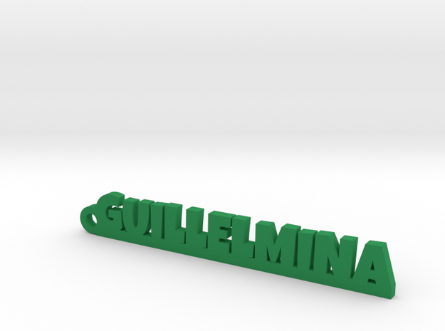 GUILLELMINA_keychain_Lucky in Green Processed Versatile Plastic