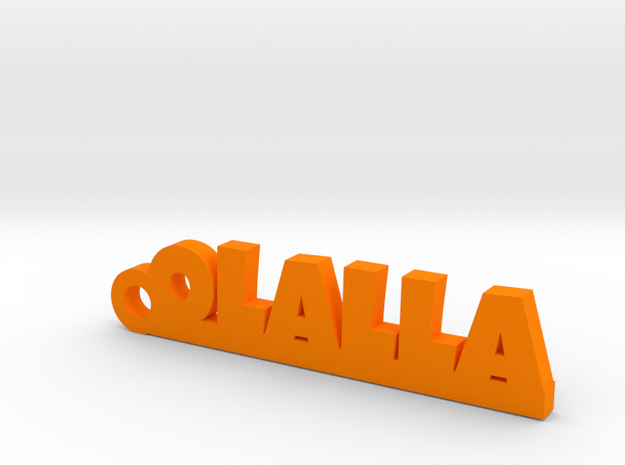 OLALLA_keychain_Lucky in Orange Processed Versatile Plastic