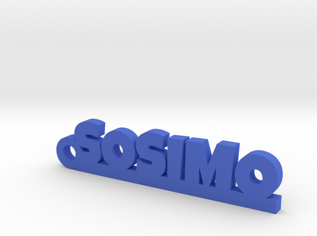 SOSIMO_keychain_Lucky in Blue Processed Versatile Plastic