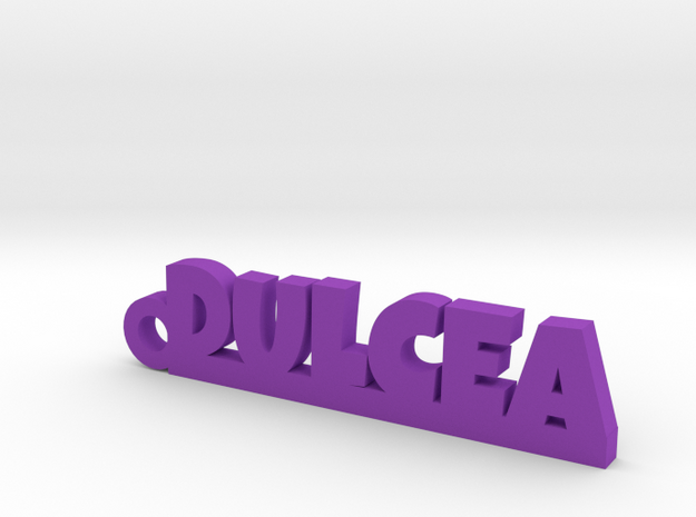 DULCEA_keychain_Lucky in Purple Processed Versatile Plastic