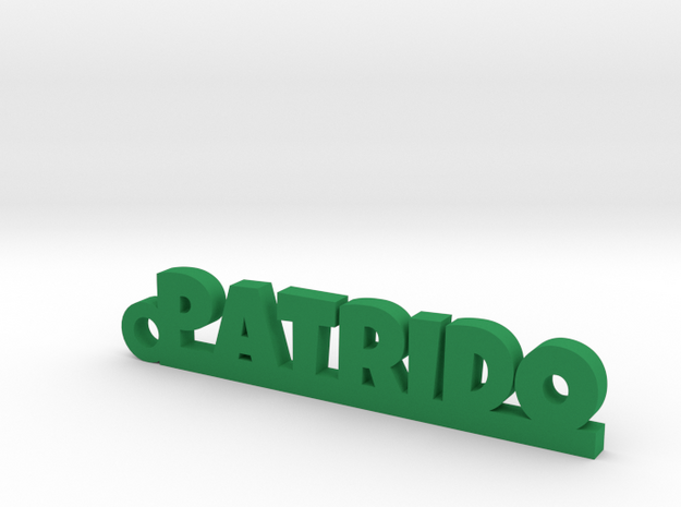 PATRIDO_keychain_Lucky in Green Processed Versatile Plastic