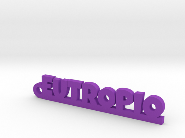 EUTROPIO_keychain_Lucky in Purple Processed Versatile Plastic