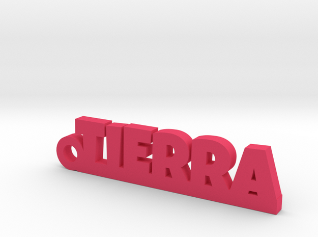 TIERRA_keychain_Lucky in Pink Processed Versatile Plastic