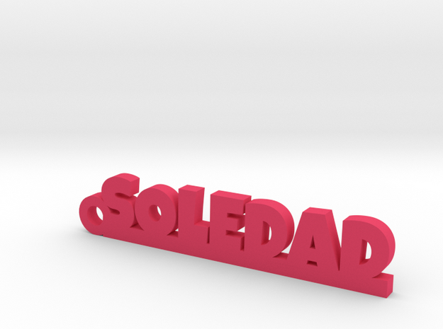 SOLEDAD_keychain_Lucky in Pink Processed Versatile Plastic