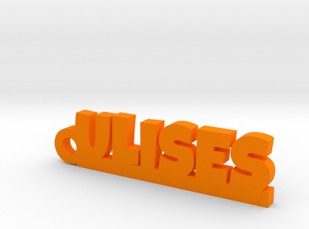 ULISES_keychain_Lucky in Orange Processed Versatile Plastic