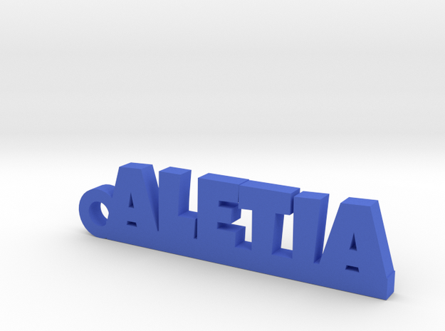 ALETIA_keychain_Lucky in Blue Processed Versatile Plastic