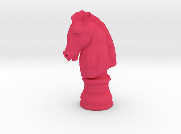 HORSE HEAD  in Pink Processed Versatile Plastic