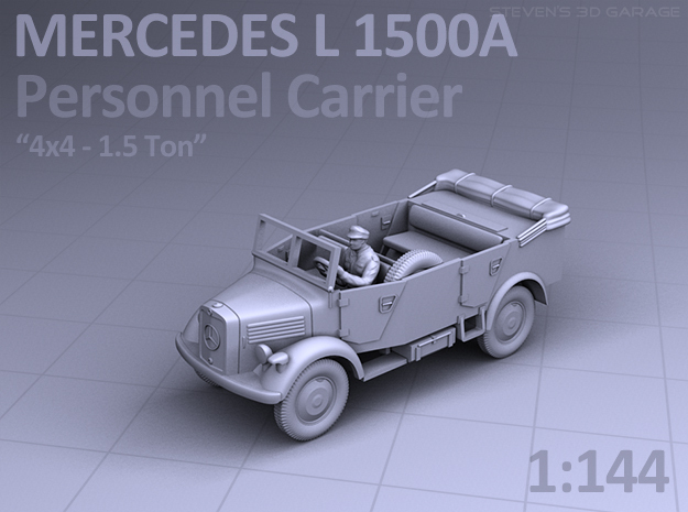 Mercedes L 1500 A - PERSONNEL CARRIER in Smooth Fine Detail Plastic