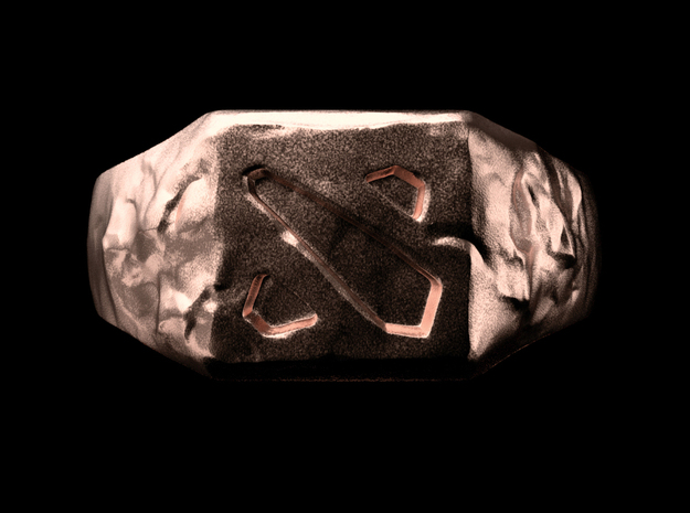 Dota2 Signet Ring in Natural Bronze: 6 / 51.5