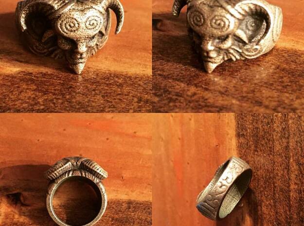 El Fauno - Pans Labyrinth Ring in Natural Silver