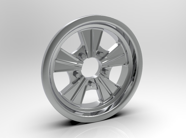 1:8 Front Radir Style Five Spoke Wheel in White Processed Versatile Plastic