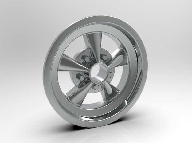 1:8 Front Crager SS Wheel in White Processed Versatile Plastic