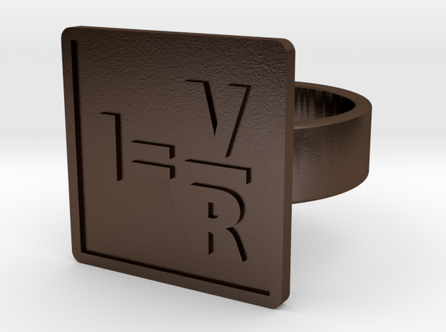 Ohm's Law Ring in Polished Bronze Steel: 10 / 61.5