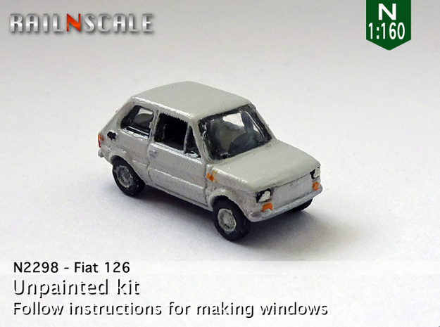 Fiat 126 (N 1:160) in Tan Fine Detail Plastic