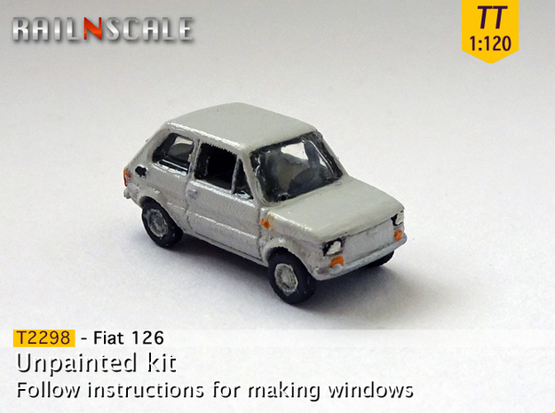 Fiat 126 (TT 1:120) in Tan Fine Detail Plastic