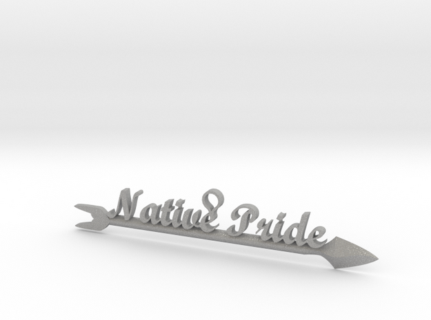 Native Pride Arrow 4 Inch Pendant in Aluminum