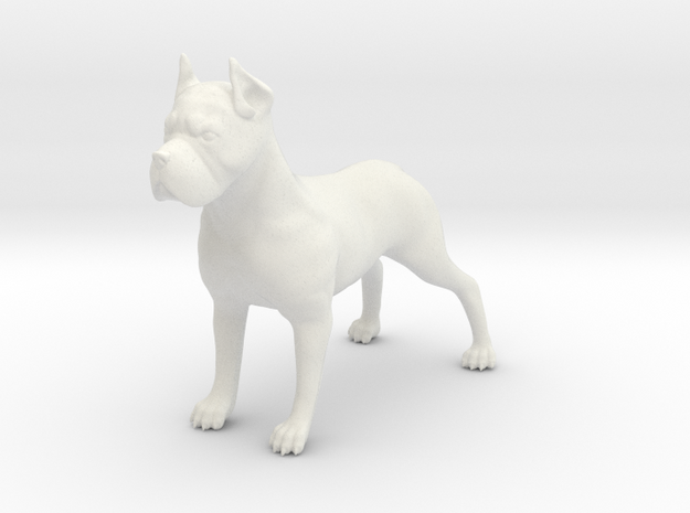 Dog in White Natural Versatile Plastic