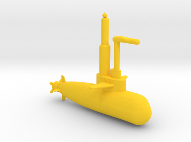 Submarine in Yellow Processed Versatile Plastic