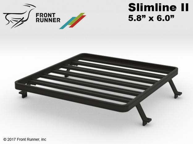 FR10029 Front Runner Slimline II Rack 5.8 x 6.0 in Black Natural Versatile Plastic