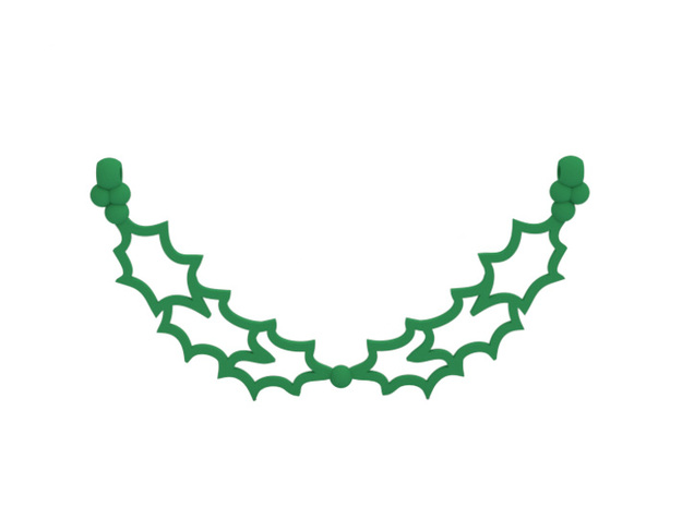 Necklace in Green Processed Versatile Plastic