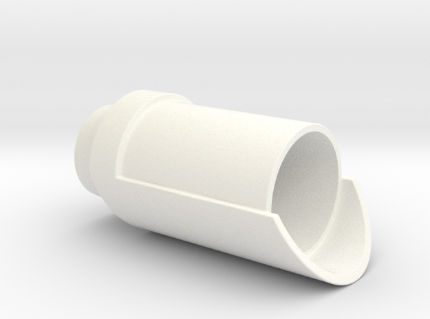 KRCNC2 Exhaust ports in White Processed Versatile Plastic