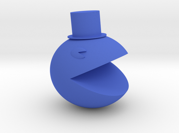 pac-man in Blue Processed Versatile Plastic: Small