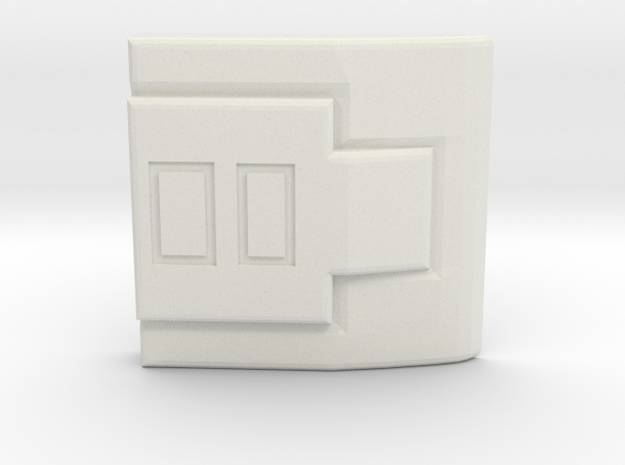 Vault Suit - Square Clip in White Natural Versatile Plastic