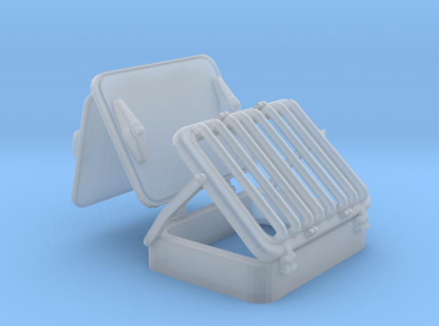 1/200 DKM Skylight Deck Cage Set x20 in Tan Fine Detail Plastic