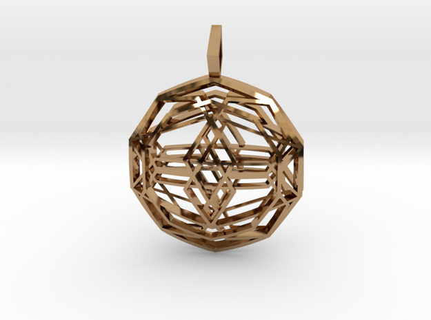 Source Sphere (Double Domed) in Polished Brass