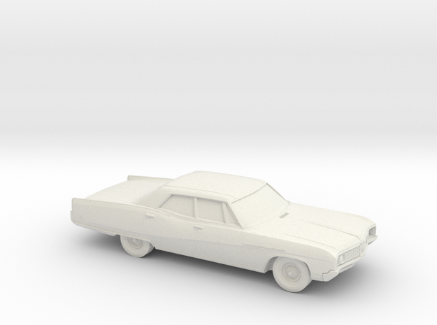 1/72 1967-68 Buick Electra Sedan in White Natural Versatile Plastic