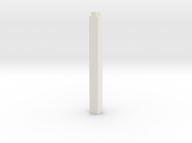 Triple Underpass West Wing Wall Pillar in White Natural Versatile Plastic