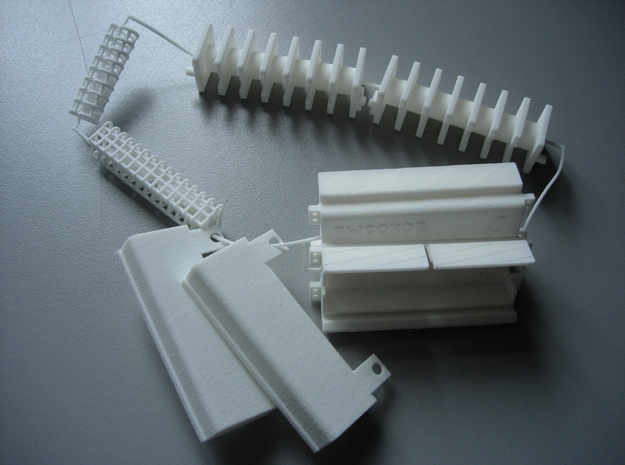 HV Coils parts set in White Natural Versatile Plastic