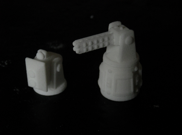 MG144-HE005  Lucius Defence Turret in White Natural Versatile Plastic