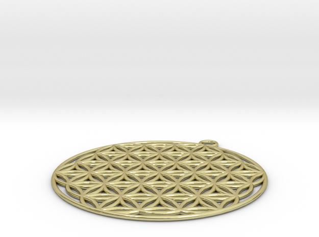 Flower of Life in 18k Gold Plated Brass
