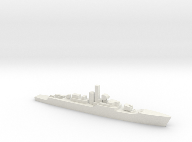 Whitby-class frigate, 1/2400 in White Natural Versatile Plastic