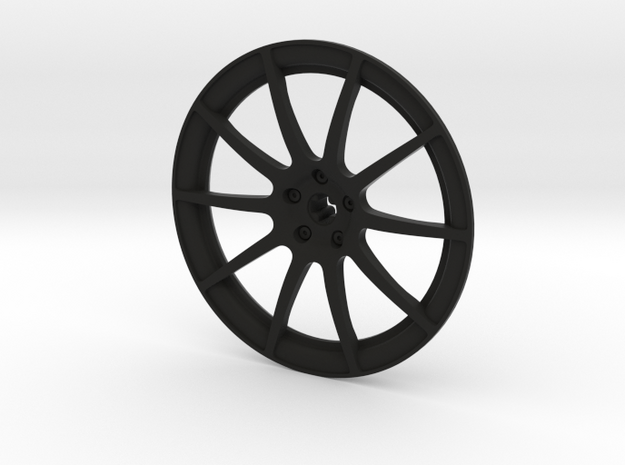 Racing Wheel Cover 12_56mm in Black Natural Versatile Plastic