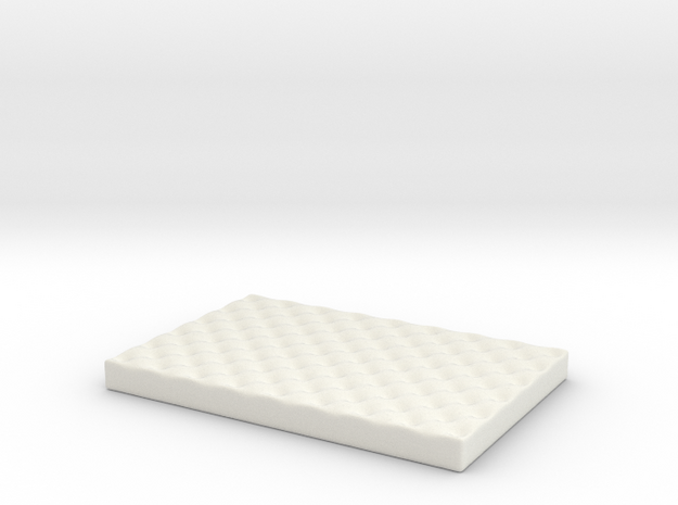 Medium Dog Bed various scales in White Natural Versatile Plastic: 1:24
