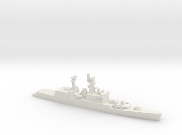 Brahmaputra-class frigate, 1/2400 in White Natural Versatile Plastic