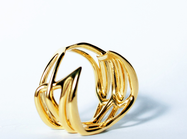 Polyhymnia ring in 14k Gold Plated Brass: 3 / 44