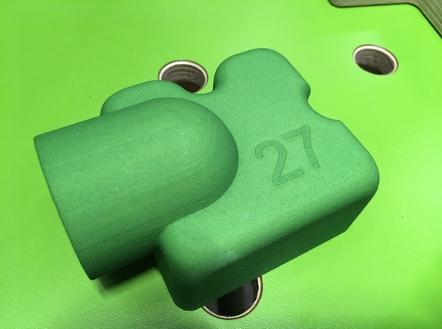 KregDustShroud (Festool - left handed) in Green Processed Versatile Plastic