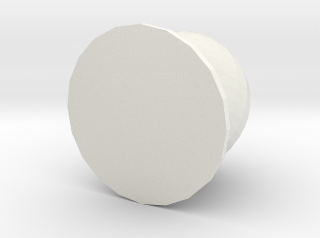 8 Ball Piece in White Natural Versatile Plastic