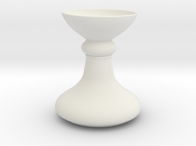 Base or Vase in White Natural Versatile Plastic: 1:20