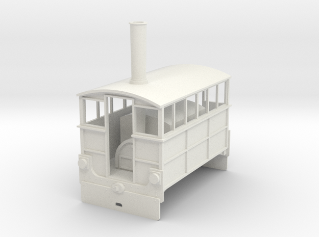 Wantage Tramway no4 Hughes Tram 1/32 scale in White Natural Versatile Plastic