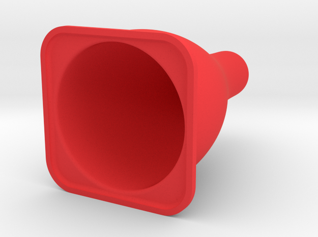 Tiny Traffic Cone in Red Processed Versatile Plastic