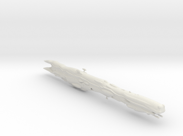 1/20000 Macross Spaceship Diorama in WSF in White Natural Versatile Plastic